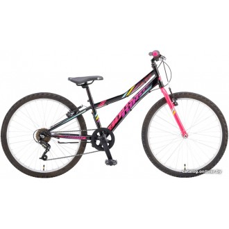 Велосипед горный Booster Turbo 240 2021 (черный/розовый)