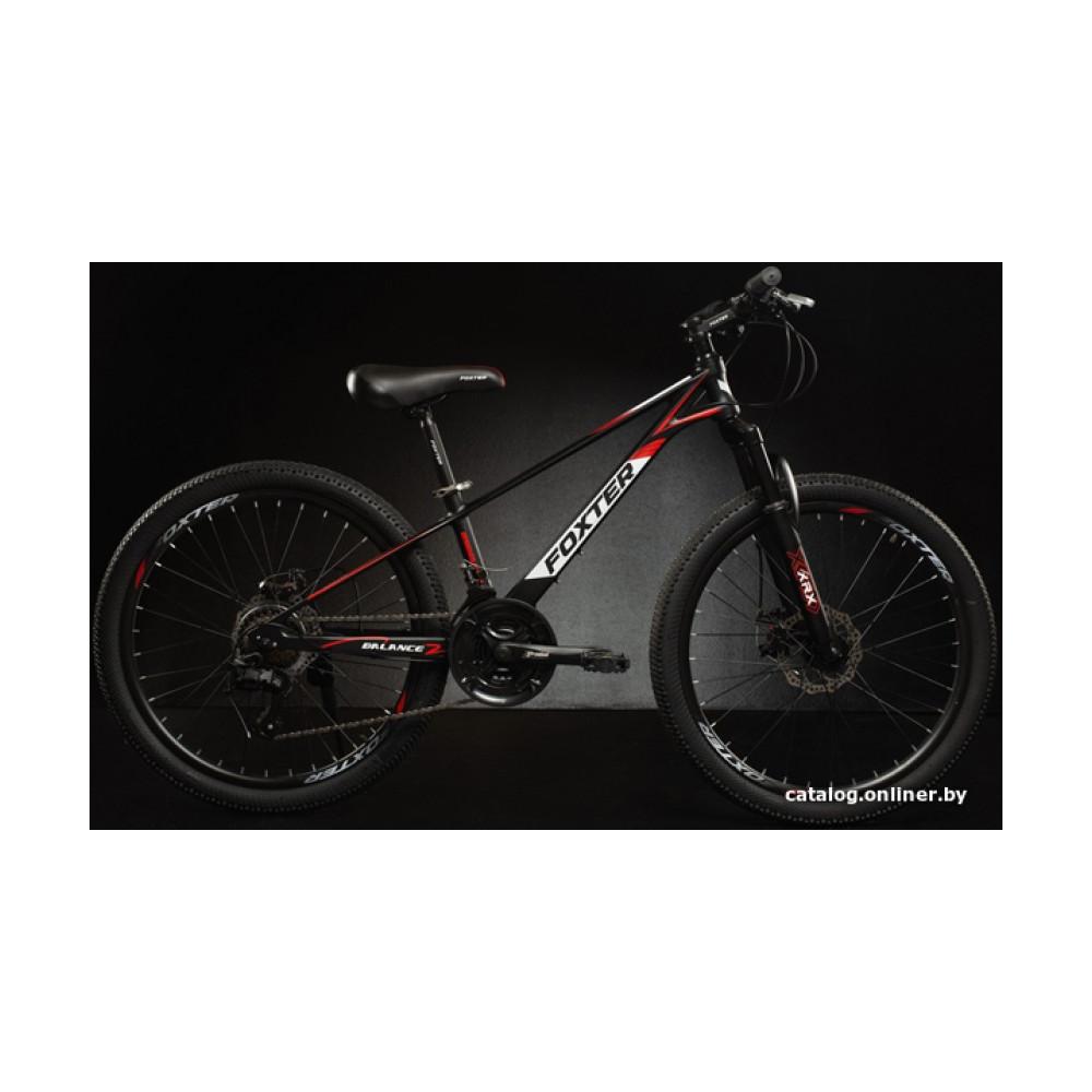 Велосипед Foxter Balance 2.1 2022 (черный/красный)