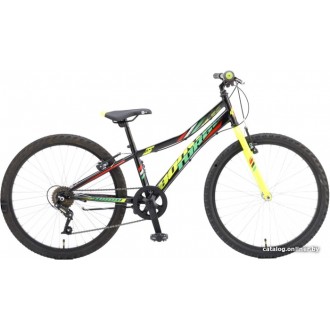 Велосипед Booster Turbo 240 2021 (черный/зеленый)