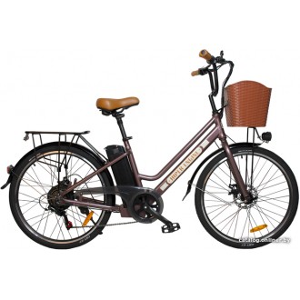 Электровелосипед Hiper Engine B67 2021 (коричневый металлик)