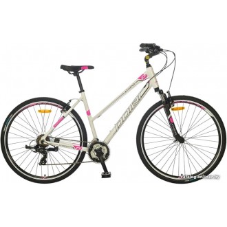 Велосипед гибридный Polar Athena M (белый/розовый)