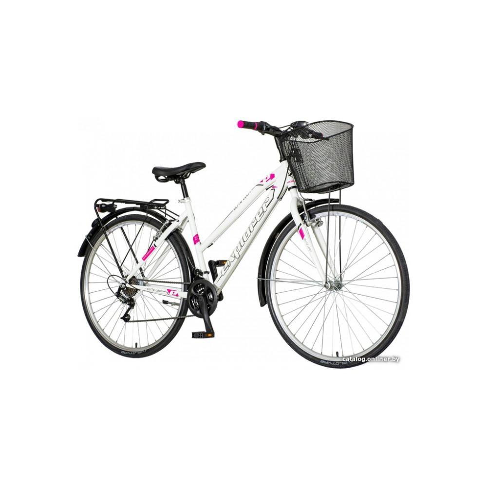 Велосипед Explorer Lady S LAD281S (белый/розовый)