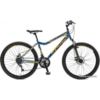 Велосипед горный Booster Galaxy FS Disk 2021 (синий/желтый)