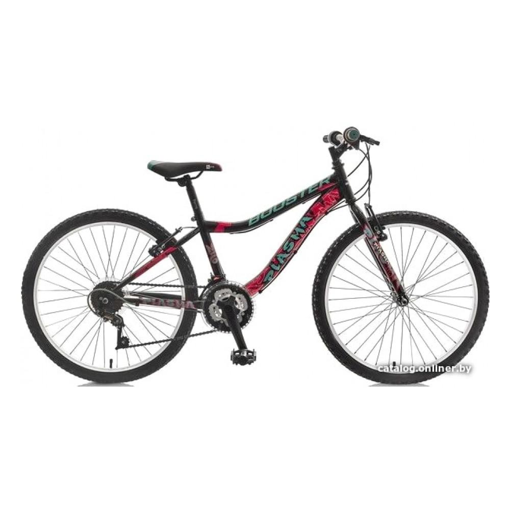 Велосипед горный Booster Plasma 240 (черный/розовый)