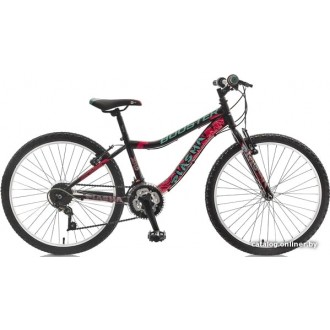 Велосипед горный Booster Plasma 240 (черный/розовый)