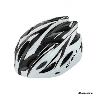 Шлем велосипедный Cigna WT-012 (чёрный/белый)
