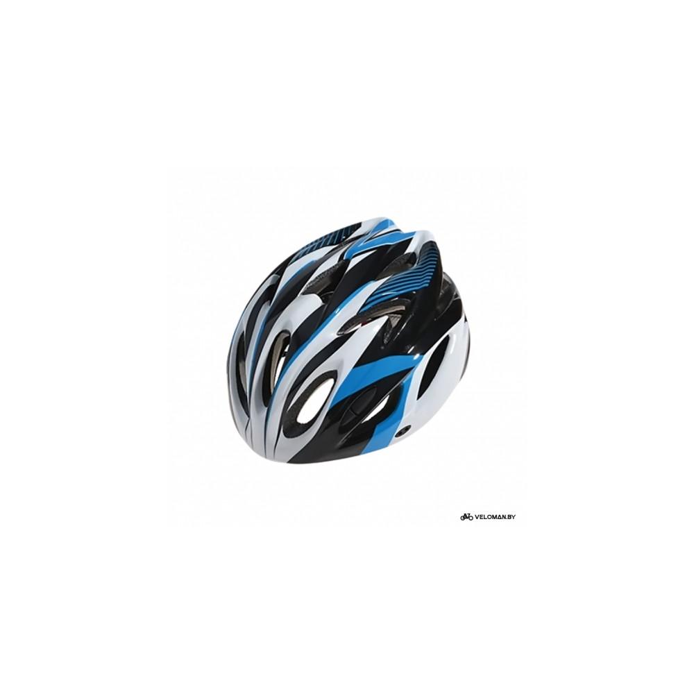 Шлем велосипедный Cigna WT-012 (чёрный/синий/белый)