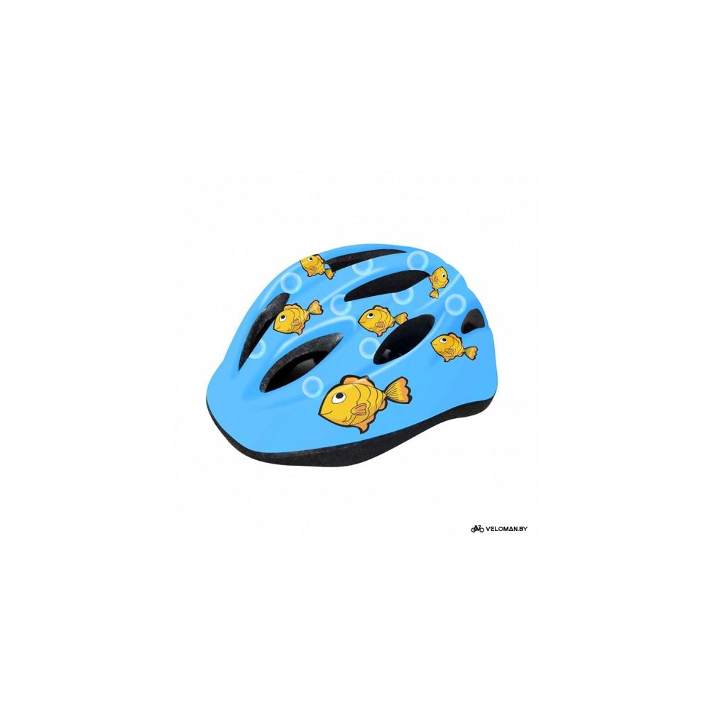 Шлем велосипедный детский Cigna WT-021 (чёрный/голубой)