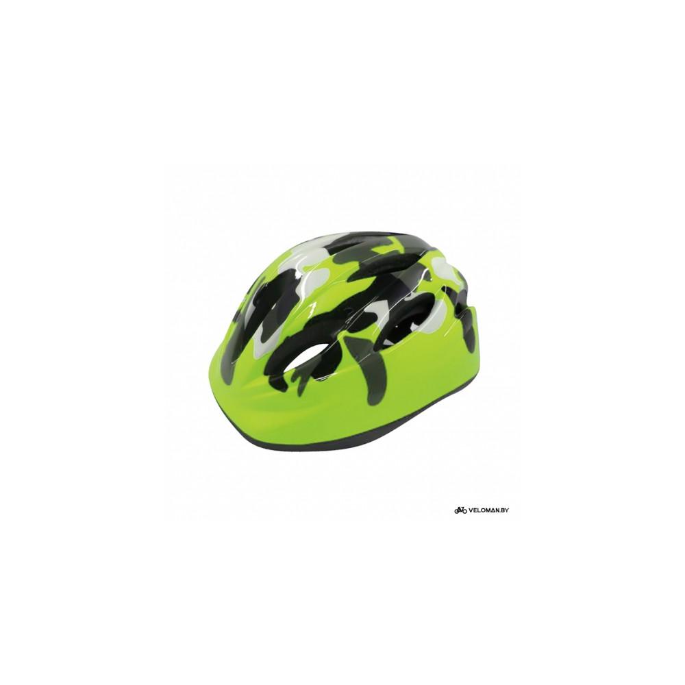 Шлем велосипедный детский Cigna WT-021 (чёрный/зелёный)