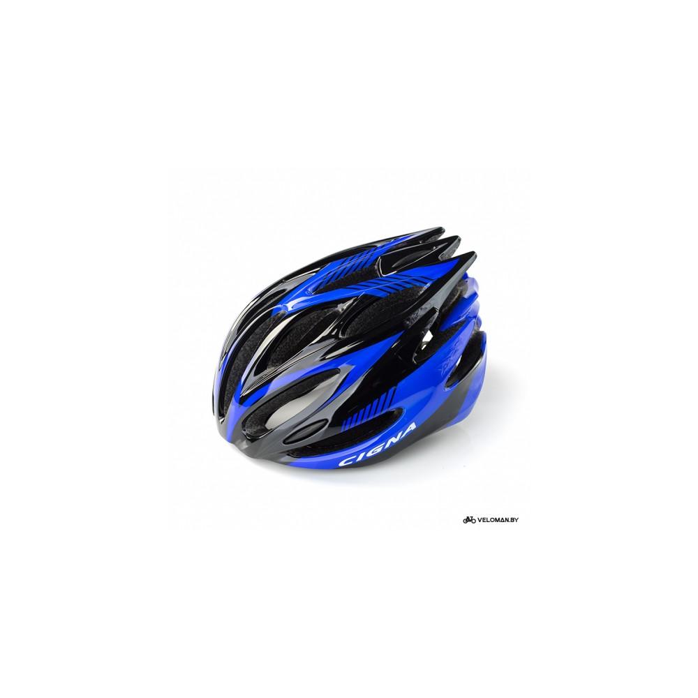 Шлем велосипедный Cigna WT-029 (серый/чёрный/синий)