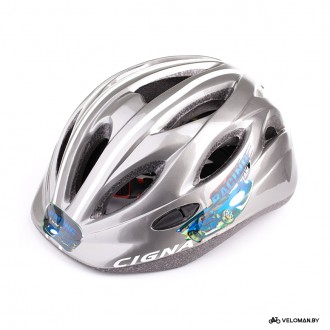 Шлем велосипедный детский Cigna WT-021 (чёрный/серый)