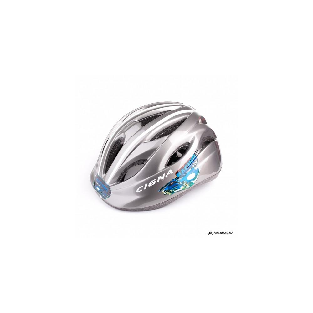 Шлем велосипедный детский Cigna WT-021 (чёрный/серый)