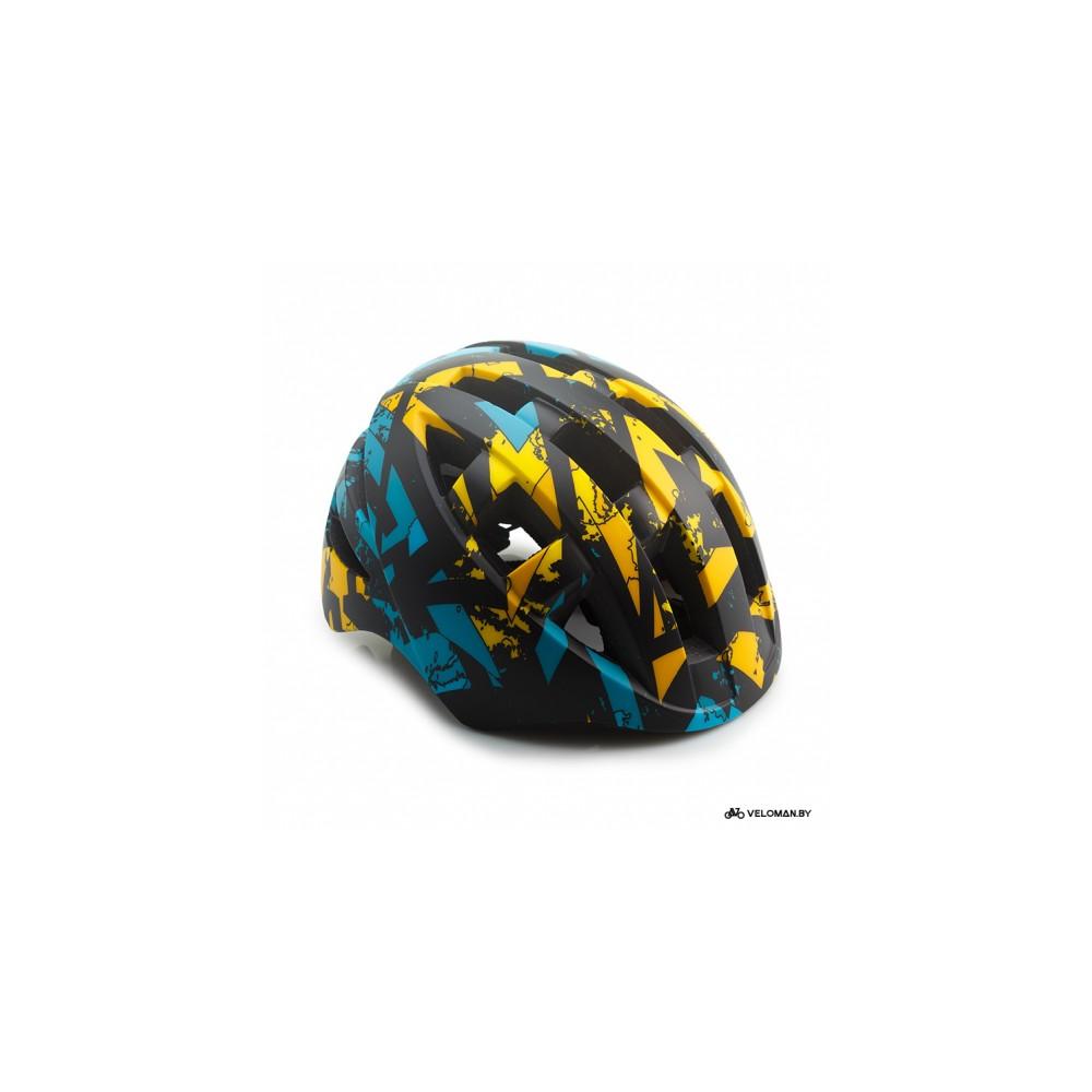 Шлем велосипедный детский Cigna WT-022 (жёлтый/бирюзовый/чёрный)