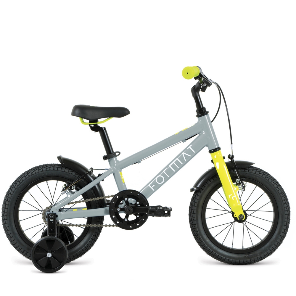 Велосипед городской Format Kids 14" (2022) (серый)