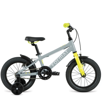 Велосипед городской Format Kids 14" (2022) (серый)