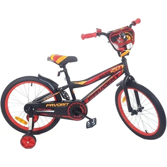 Велосипед городской Favorit Biker 20" (черный/красный)