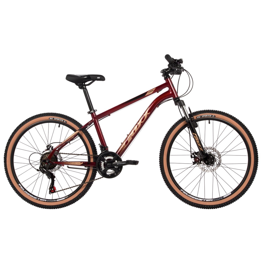 Велосипед горный Foxx Caiman 12" 24" (красный)