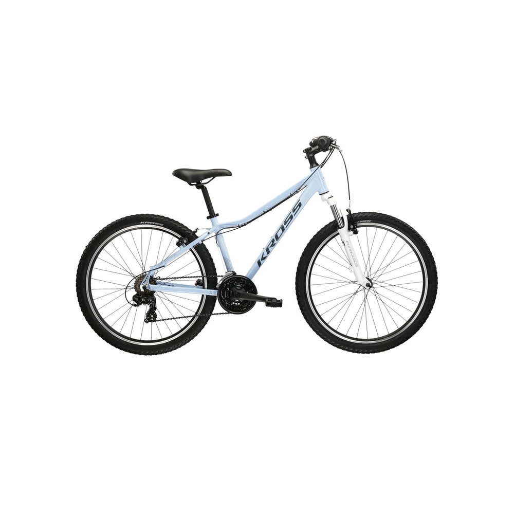 Велосипед KROSS Lea 1.0 D 26 XXS 2024 Голубой/черный KRLE1Z26X13W006888