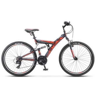 Велосипед Stels Focus V 26" 18-sp Черный/красный 18" 2024