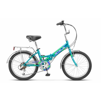 Велосипед Stels Pilot-350 20" Mорская-волна/Зеленый/Синий 13.5" 2024