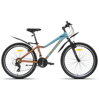 Велосипед Racer Vega 14" 26" (2024) (оранжевый/бирюзовый)