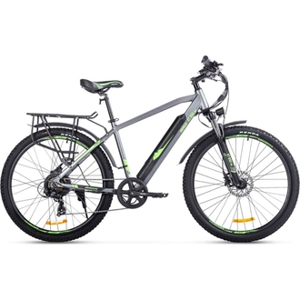 Электровелосипед горный Eltreco XT 850 Pro (серо-зеленый)