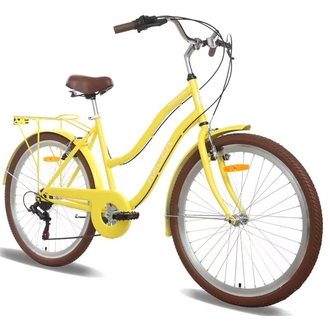 Велосипед Racer Nomia 18" 26" (2023) (желтый)