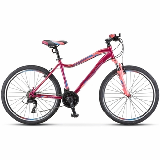 Велосипед горный Stels Miss-5000 V 26" Вишневый/Розовый/Синий 15" 2024