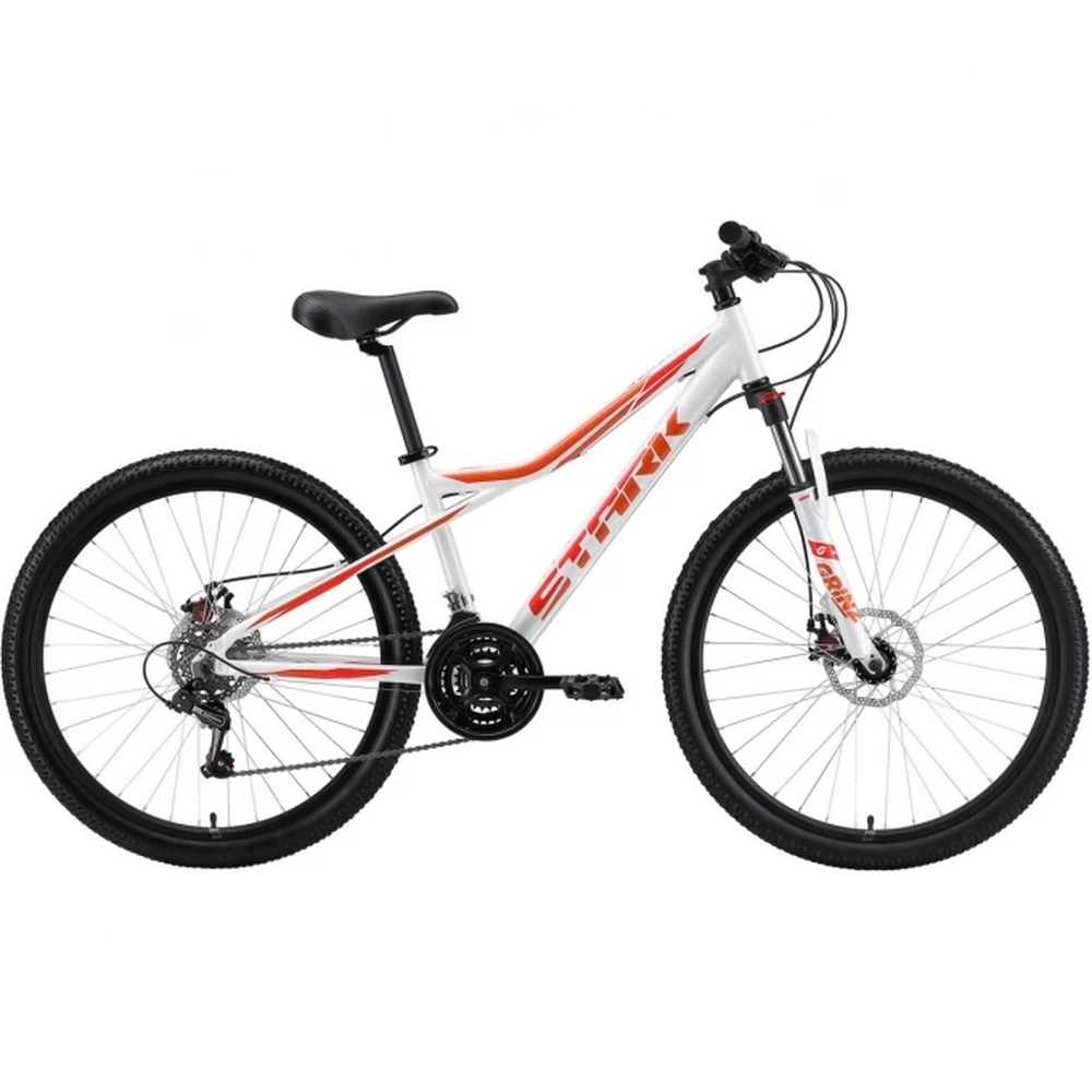 Велосипед Stark'24 Slash 14.5" 26.1 D (белый/оранжевый/красный)