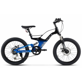 Подростковый велосипед Stels Leader-250 MD 20" Черный/Синий 2024