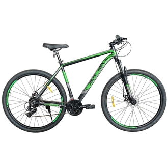 Велосипед Greenway Rojem Optimus+ 19" 29" (чёрно-зелёный)
