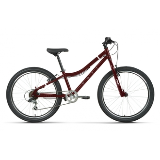 Велосипед горный Forward Unit 1.0 12" 24" (2023) (темно-красный/белый)