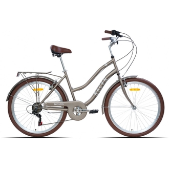 Велосипед Racer Nomia 18" 26" (2024) (серо-коричневый)