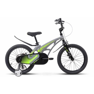 Детский велосипед Stels Galaxy 18" Mатовый-серый/Желтый 2024