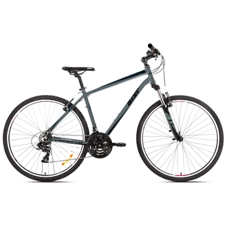 Велосипед гибридный Aist Cross 1.0 19" 28" (серый)