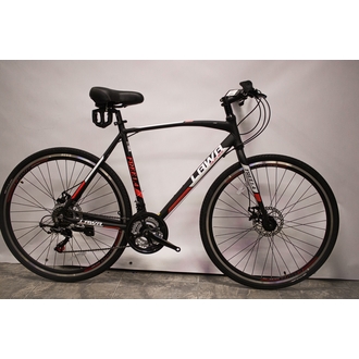 Велосипед гибридный Greenway Lawa free 1.4 28" (черно-красный)
