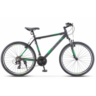Велосипед горный Stels Navigator-620 MD 26" Серый/Черный/Зеленый 17" 2024
