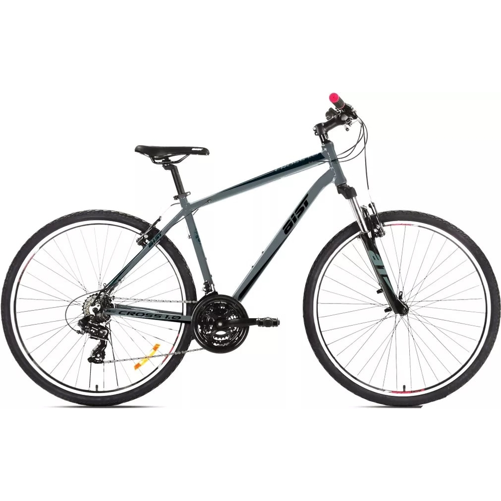 Велосипед гибридный Aist Cross 1.0 21" 28" (серый)