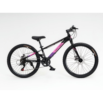 Велосипед горный Foxter Maxter PL1000 24" (черно-розовый)