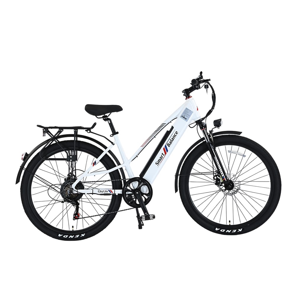 Электровелосипед SmartBalance City Lite (белый/черный)