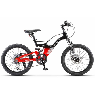 Подростковый велосипед Stels Leader-250 MD 20" Черный/Красный 2024