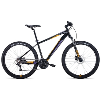 Велосипед Forward Apache 3.0 HD FR 21" 27.5" (2023) (черный/оранжевый)