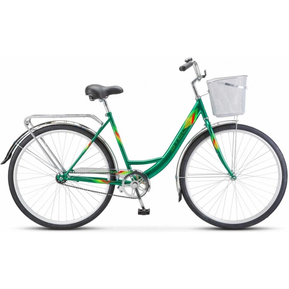 Велосипед городской Stels Navigator-345 28" Зеленый/Красный 20" 2024