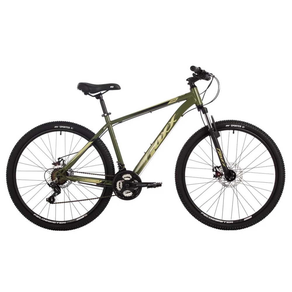 Велосипед горный Foxx Caiman 20" 27.5" (зеленый)