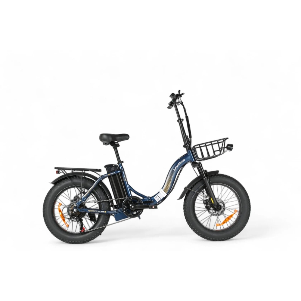 Электровелосипед SameBike City Master Fat (синий)