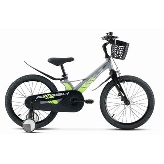 Детский велосипед Stels Flash 18" Mатовый-серый/Зеленый 2024