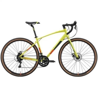 Велосипед Stark'24 Gravel 20" 700.3 D (лимонный матовый/оранжевый, зеленый)