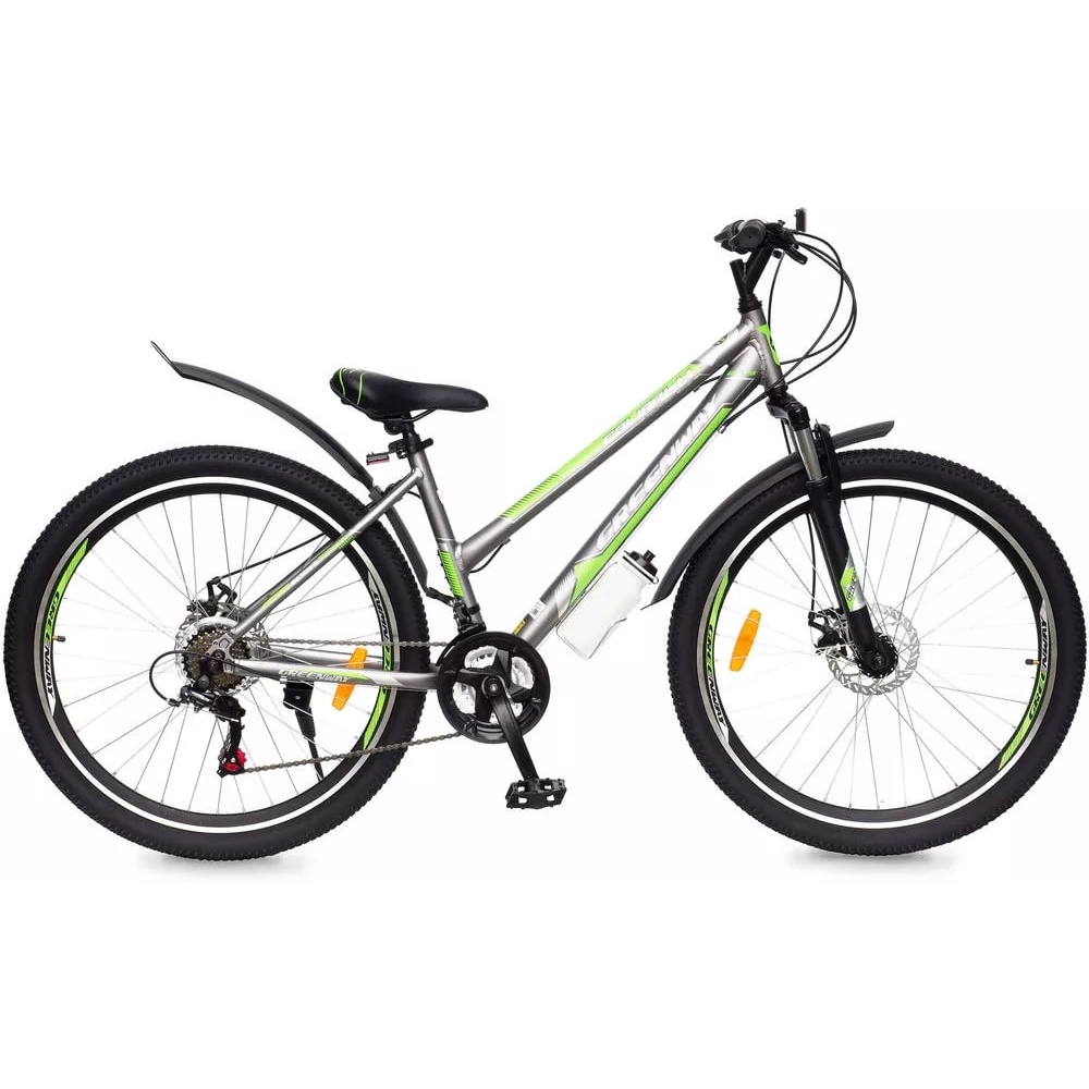Велосипед Greenway Colibri-H 14" 24" (серо-зеленый)