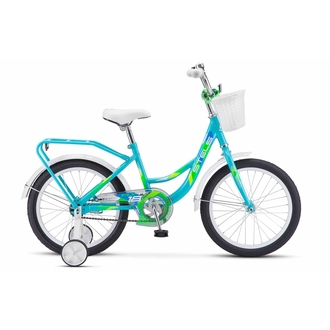 Детский велосипед Stels Flyte 16" Mорская-волна/Зеленый/Белый 2024