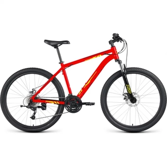 Велосипед Forward Katana D 18" 27,5" (2023) (ярко-красный/желтый)